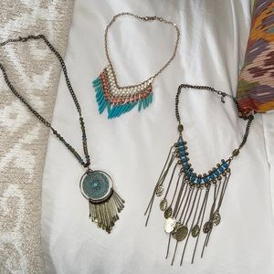 3 boho necklaces!!